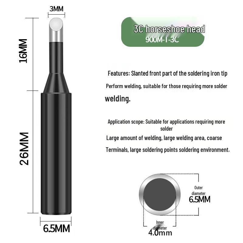Black King Kong 936 Soldering Iron Tip - Constant Temperature, Internal Heating, Electric Soldering Station Tip.