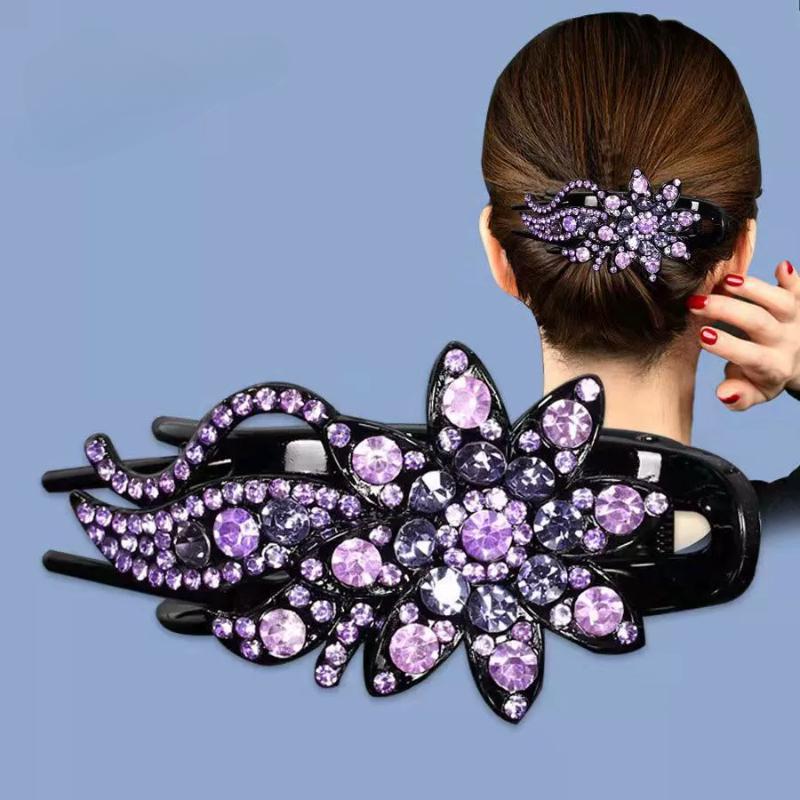 1Pc Korean High-End Hair Clip for Women: Elegant Duckbill Grab Clip & Curler