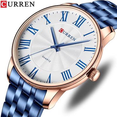 New Top Men's Watches Casual Quartz Watch Large Dial Roman Digital Steel Strap Minimalist Watch