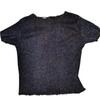 Sheer Short Sleeve Mesh Top Women's Thin Transparent Bottoming Shirt