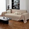 Sofa Cover Waterproof Slipcover Four Seasons Universal Solid Color Waffle Sofa Cover Blanket