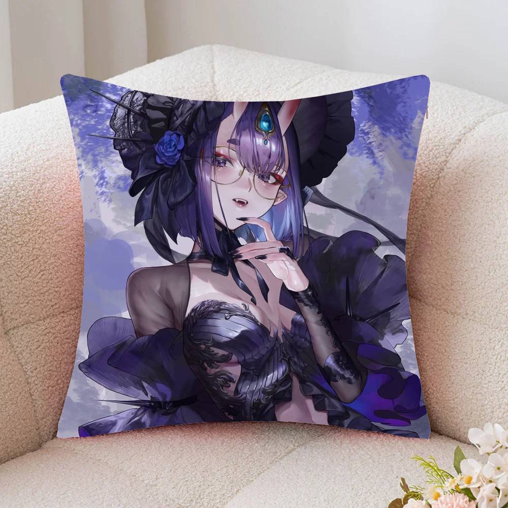 Shuten Douji Animated Game Fate Grand Order Pillow Case Fashion Square Pillowcase Bedroom Sofa Room Ins Decoration Leisure