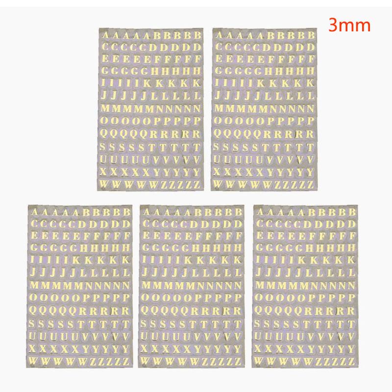 1 szt./5/6 szt./zestaw Metalowe Naklejki Litery Wielkie Małe Litery Naklejki Samoprzylepne 26 Liter Naklejki Drop Shipping