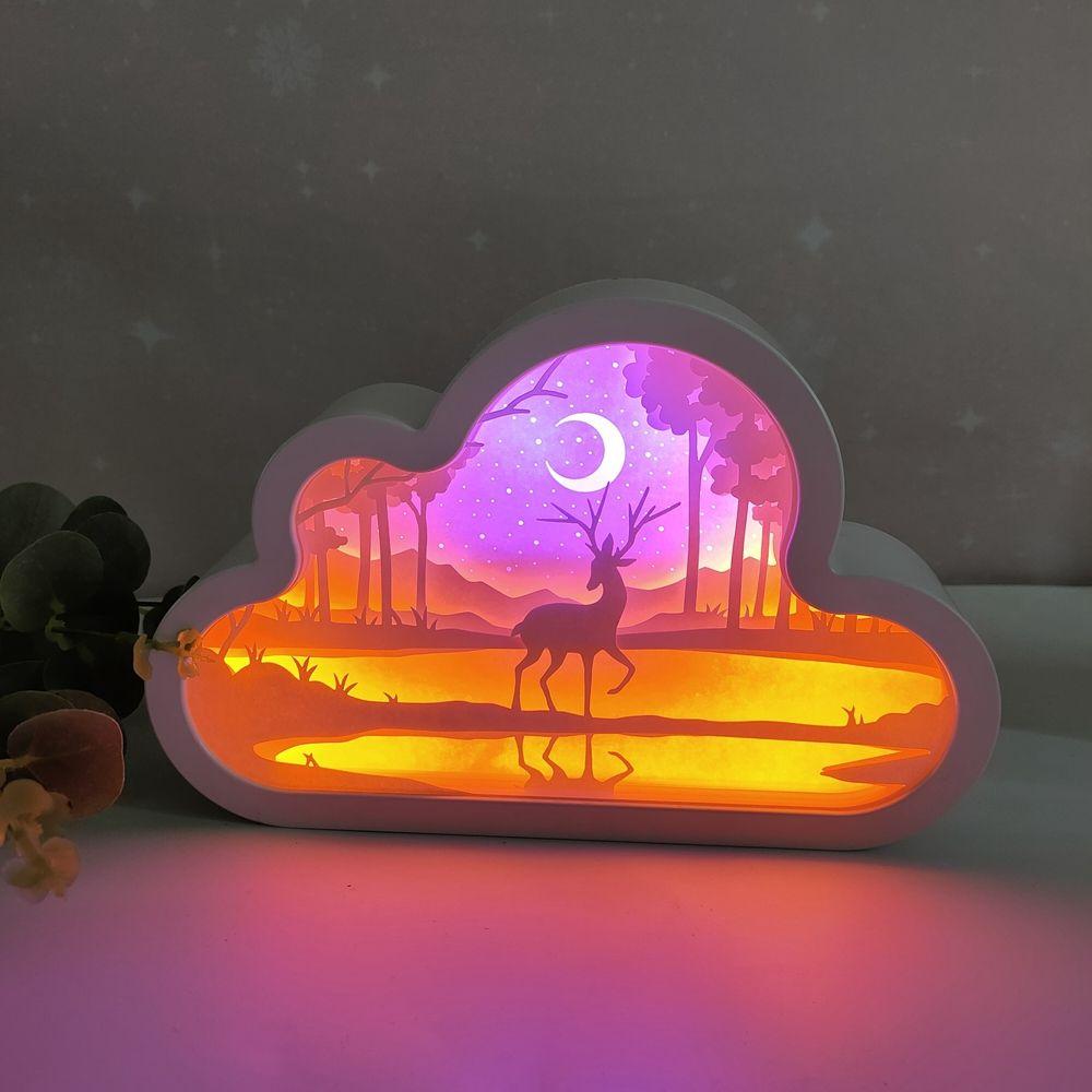 

Gift Low Powered Paper Carving Lamp Decorative Lamp Night Lights Christmas Lighting Home Decor coastal