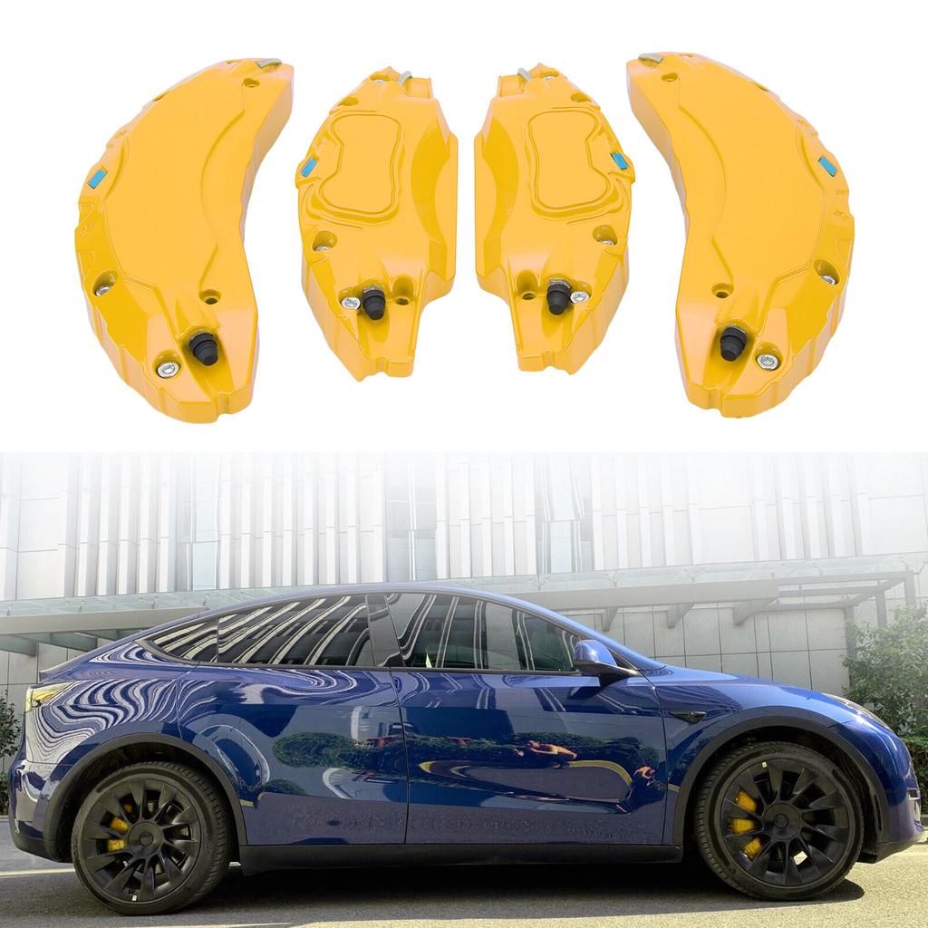 4PCS Car Caliper Cover Aluminium Alloy Disc Brake Caliper Guard Replacement For 18in 19 in Wheels Hub