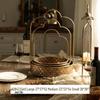 Retro Christmas Iron Art Tray Ornament for Desktop Styling and Decor