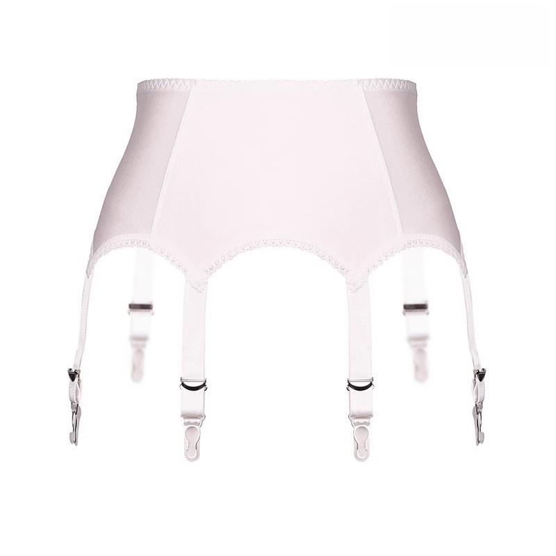 High Quality Back Hasp Shaper Garter Belt With Metal Buckles Women Sexy Oil Shiny PU Leather Underwear Adjustable Suspender Belt