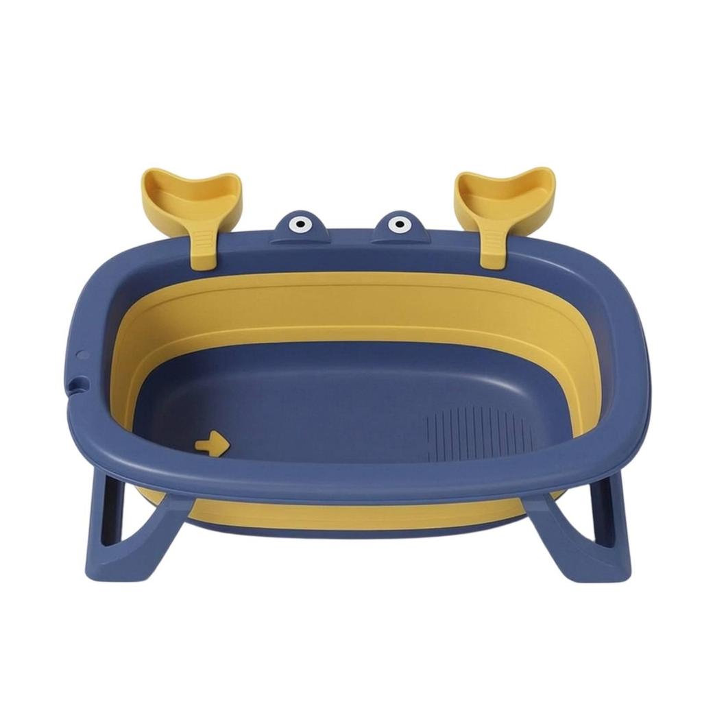 Pet Bathing Basin Foldable Dog Bath with Drain Portable for Bathroom, Small Pets