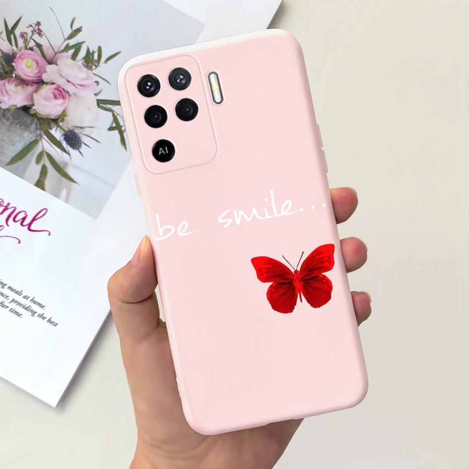 For OPPO Reno 5 Lite Case CPH2205 Popular Flower Soft Silicone Back Cover For OPPO A94 5G CPH2211 A 94 Reno 5Z Reno5 Lite Bumper