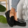 Women's Loafers Platform Sole One Kick Round Toe Anti-Slip Sole 36-43 Shoes Women Leisure Work Fashion Roman Zapatillas De Mujer