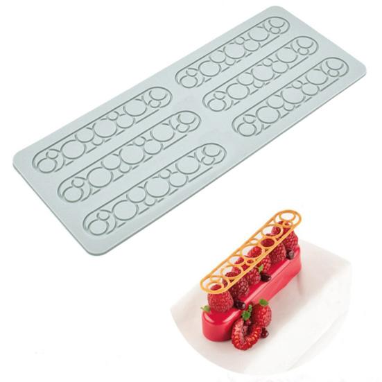 Fondant Pad Non-sticky Easy To Demould DIY Food Grade Silicone Feather/Leaf/Geometric Chocolate Mould for Cake Shop