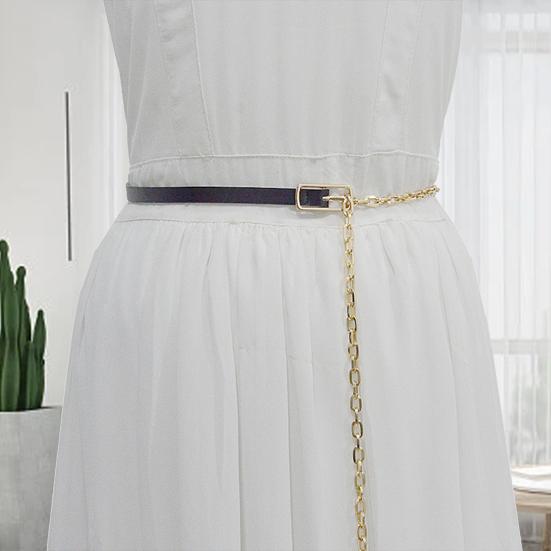 

Женский поясной ремень, регулируемый эластичный, тонкий, универсальный, удобный, декоративный, из искусственной кожи, элегантный женский