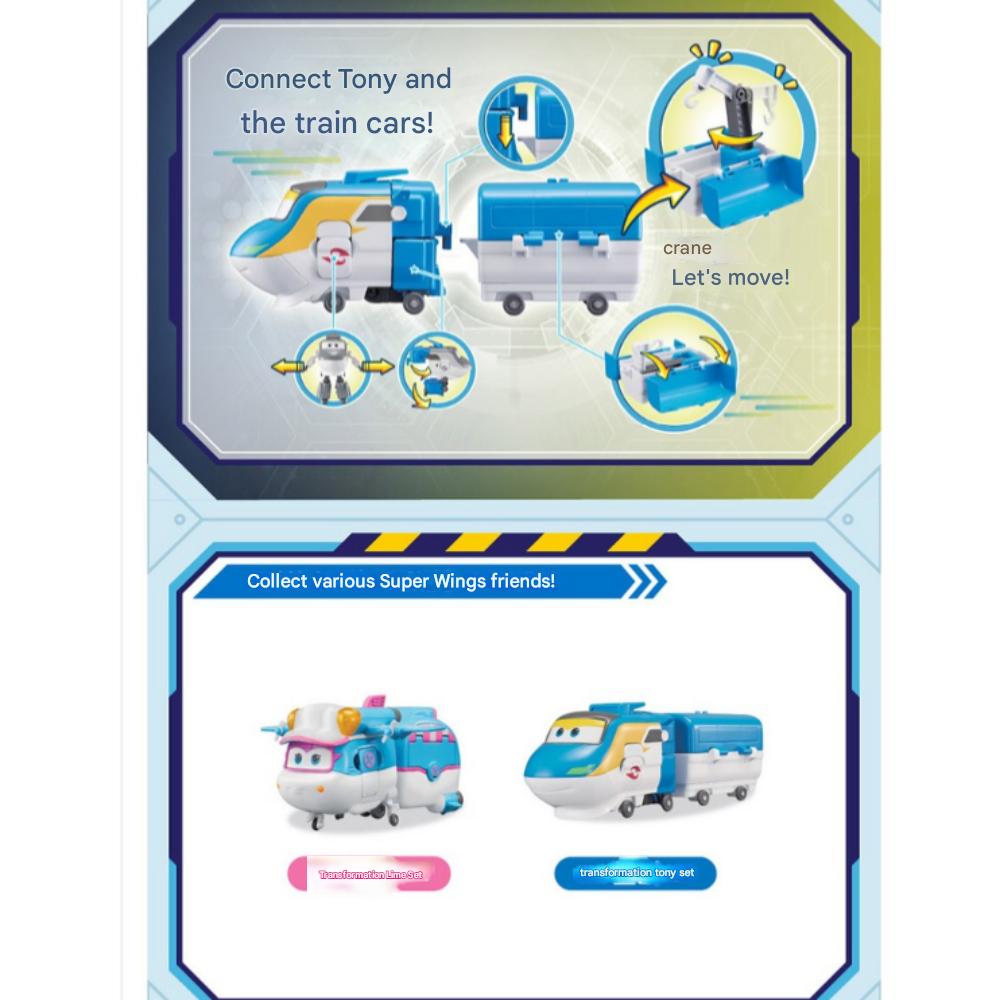 Super Wings Staffel 6 Verwandlungsspielzeug-Set