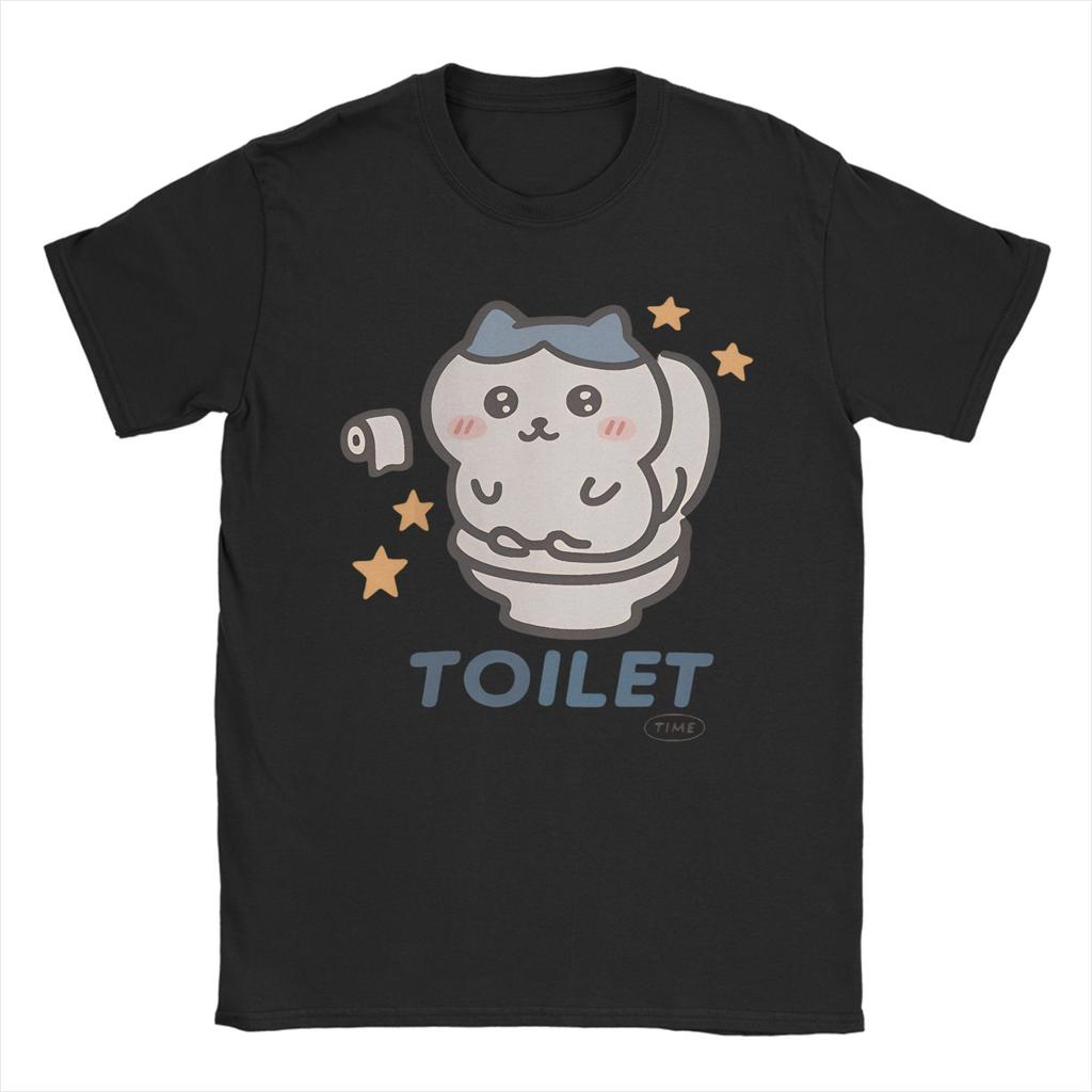 MINISO Men Women  Chiikawa T Shirt Cotton Tops Funny Short Sleeve Round Neck Tee Shirt Graphic T-Shirts