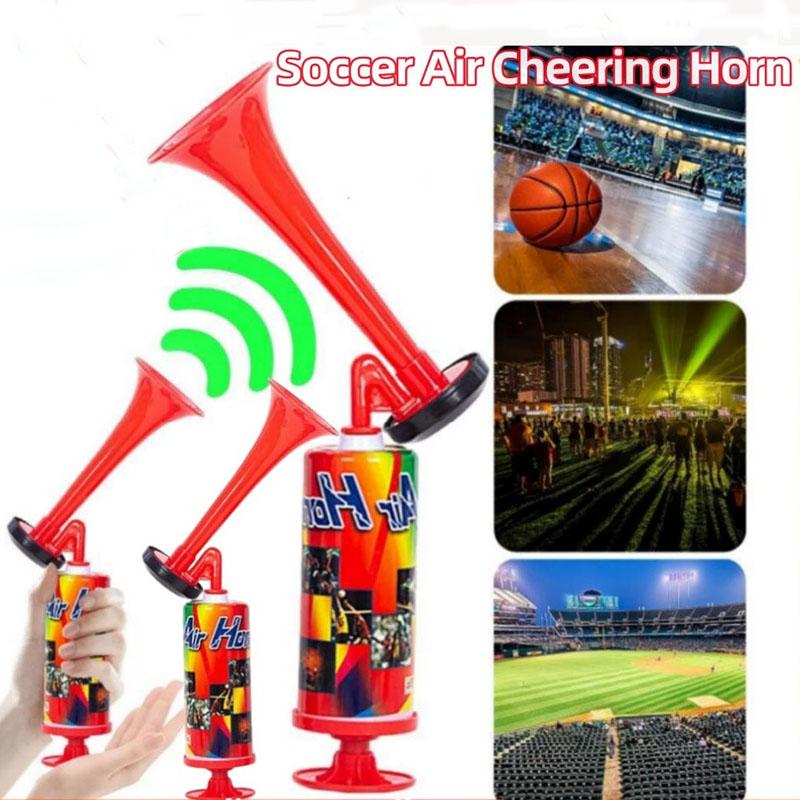 Soccer Horn Football Stadium Horn Handheld Soccer Air Cheering Horn Portable Handpush Pump Blast Air Horns for Sports Events