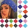 Pañuelo Estampado Bohemio de Moda Bandas para el Cabello para Mujeres Turbante Diadema Bufanda Cuadrada Pañuelo Accesorios para el Cabello Gorro Hiyab