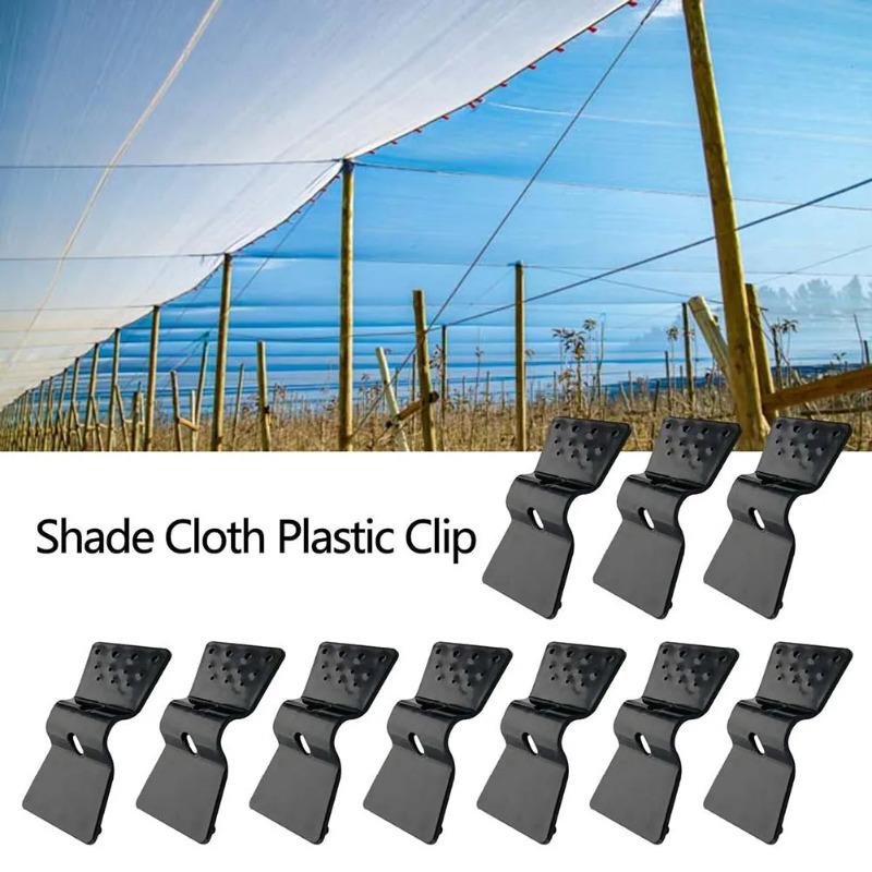 5~80 Pcs Black Butterfly Type Sunshade Net Clips Windproof Net Hook Agriculture Shadow Film Fix Clamp Outdoor Tent Hang Tongs