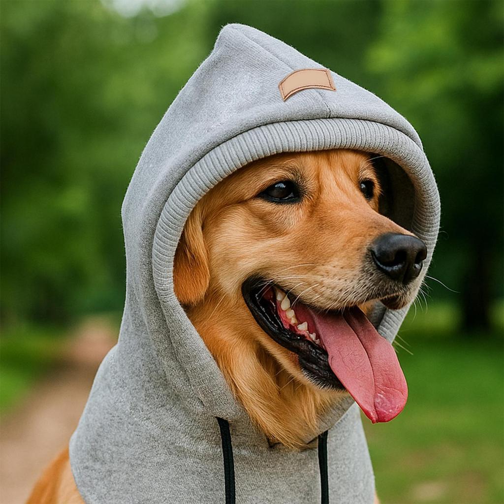 Winter Hat for Dogs Noise Protection Neck Warmer Winter Pet Hat with Adjustable Drawstring for Holiday Cold Weather Outdoor