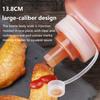 Botellas Cuadradas de Plástico para Salsas 600/800/1000ML Dispensador de Condimentos Boca Ancha Antipolvo Cocina Botella para Condimentos Ensalada Aceite de Oliva