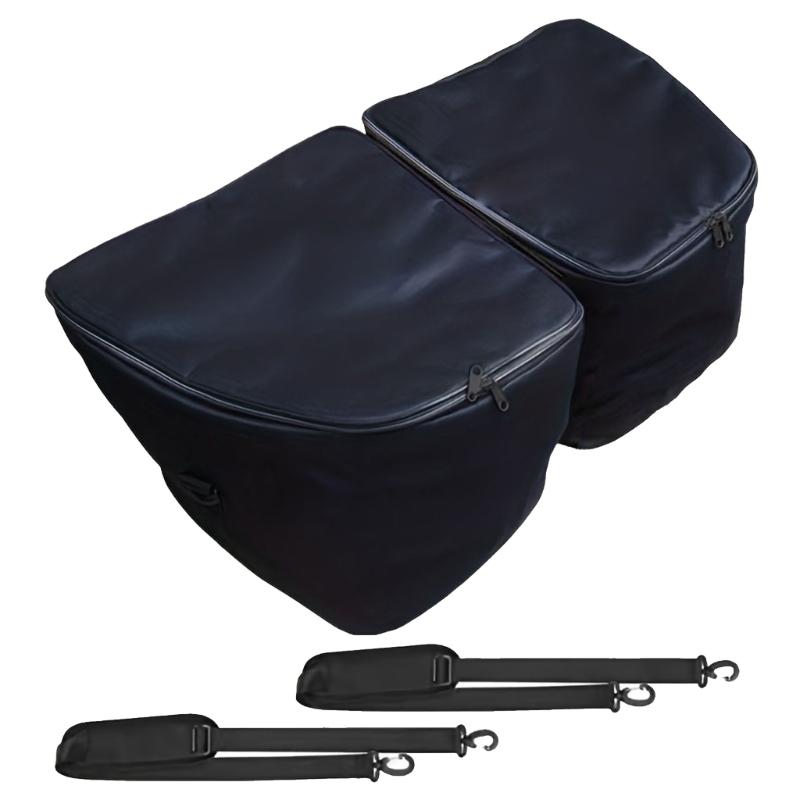 Custom Fit Frunk Storage Bin Set For Collapsible Insulated Bags With Carrying Handles For Groceries Road