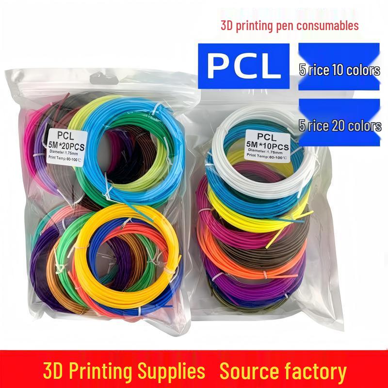 Экологичный нетоксичный 3D-ручка для печати с низкотемпературным PCL-филаментом для детей PCL 3m