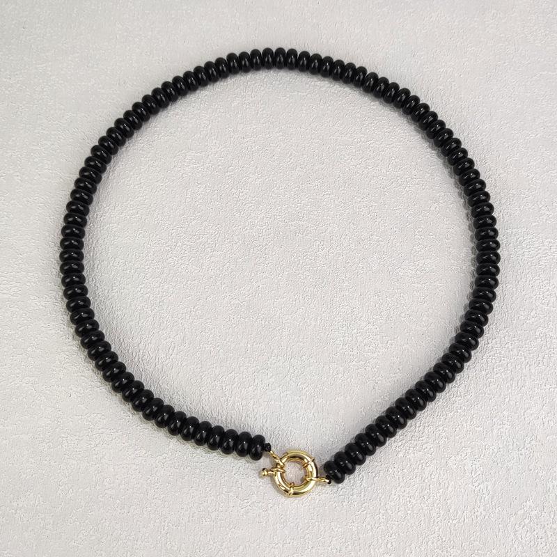 Bohemian Rainbow Crystal Clavicle Necklace with Abacus Beads