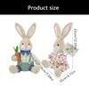 Festival Holiday Decoration Sitting Rabbit Plush Rabbit Figurine Perfect for Easter Parties Living Room Bedroom Decors