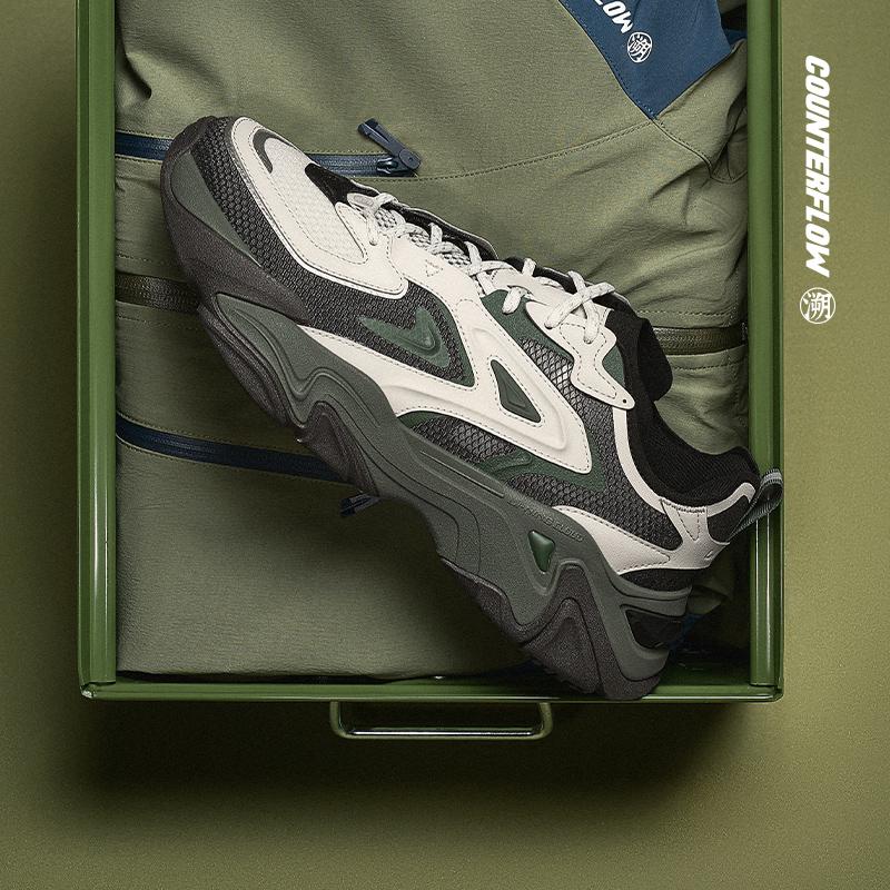 Li Ning CF Tracing Collection, Qianhangce SS Cushioning Rebound Low top Casual Shoes Men's Black Gray AGLU141-4