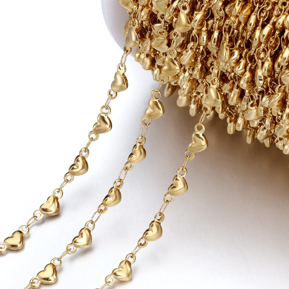 20Meters/Roll 1M No Fade Stainless Steel Chain Multi Sizes Basic Chains for Jewelry Making DIY Bracelet Necklace Chain Wholesale