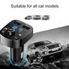 Bluetooth 5.0 FM Transmitter Car Kit PD Type-C Dual USB Car Charger Mp3 Player Handsfree Call Phone Charger with Voltage Display