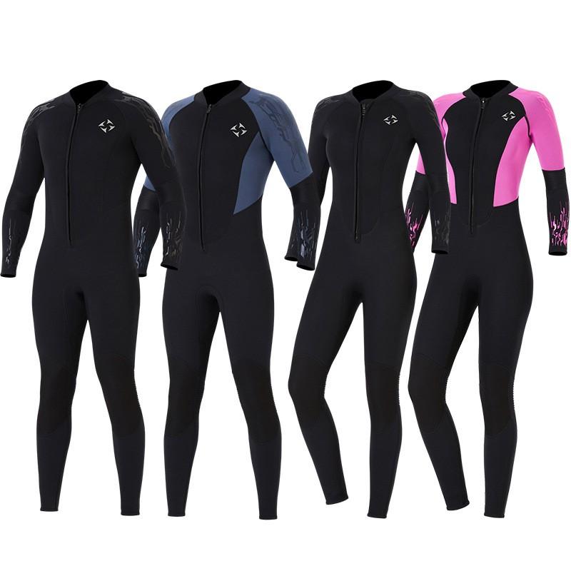 3mm Fullsuit Wetsuit Men Women Thermal Dive Surf Swimsuit Winter Spring Summer Autumn Use
