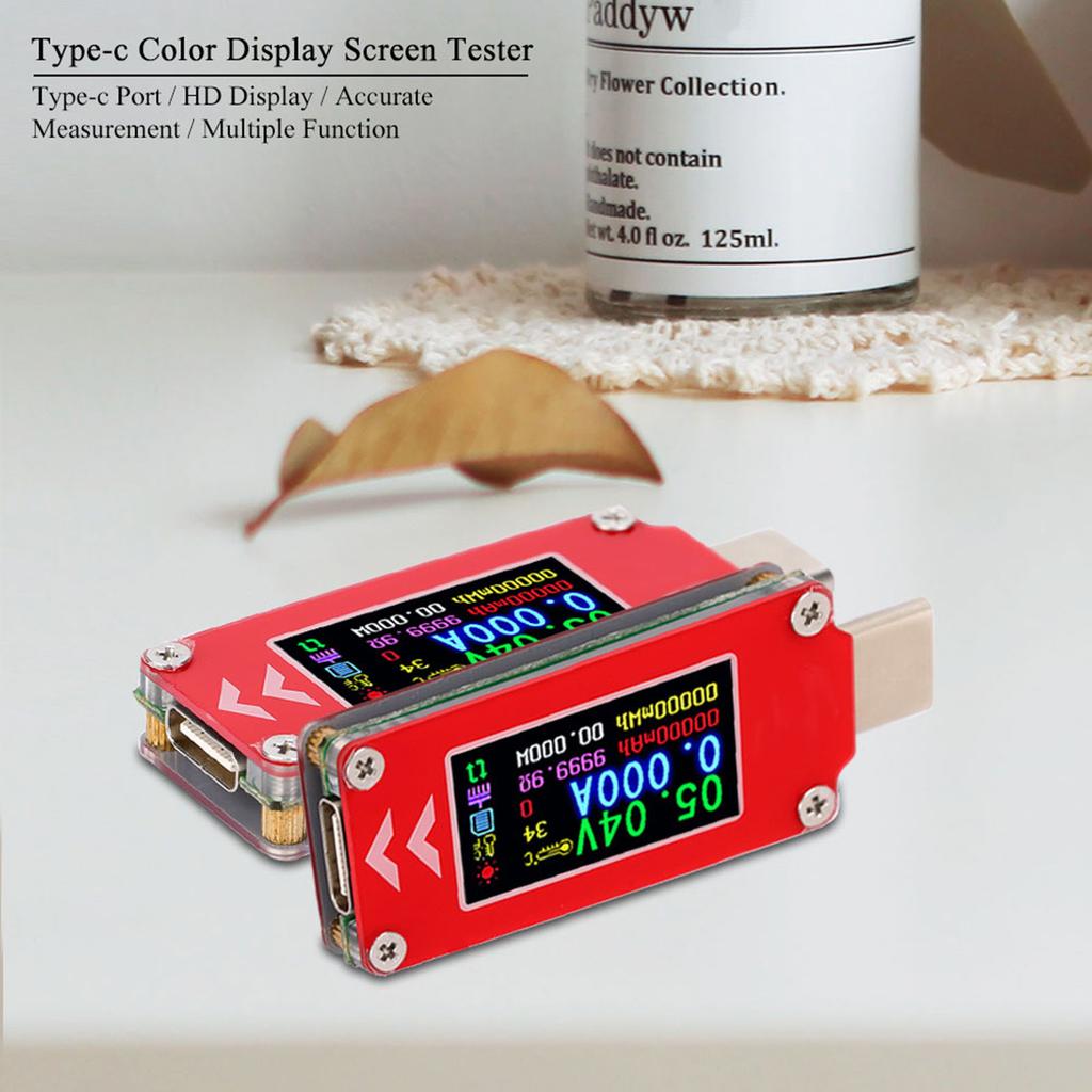 Current Tester, Voltage Capacity Color Display PD   Type C Detector Meter for Mobile Phone Laptop Power Bank