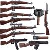 WW2 Německá vojenská dřevěná pistole Stavební kostky Vojáci Figurky Zbraně Sovětská PPSH 98K SMLE IV Mosin G43 Kostky Hračky Dárek pro chlapce