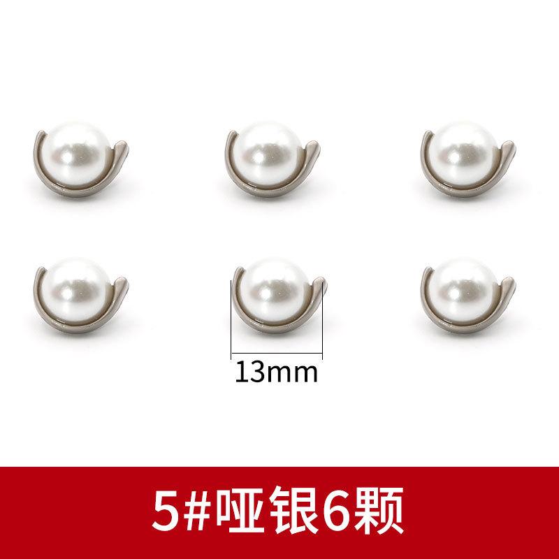 Perleťové knoflíky na košili Všestranné kulaté kovové zlaté knoflíky Dámské oblečení Košile Svetr Knoflíky