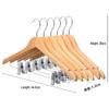 JINGRUIXIANG Wooden Clothes Hangers (10-Pack)