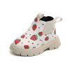 Neue Kinder Knöchelboots Mädchen Bemalt Weiche Sohle Leicht Bequem Rutschfest Koreanischer Stil Kurze Stiefel