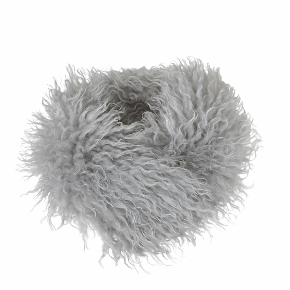 

Versatile Imitation Wool Scarf Solid Color Winter Scarf Casual Plush Scarf For Women світло-сірого кольору