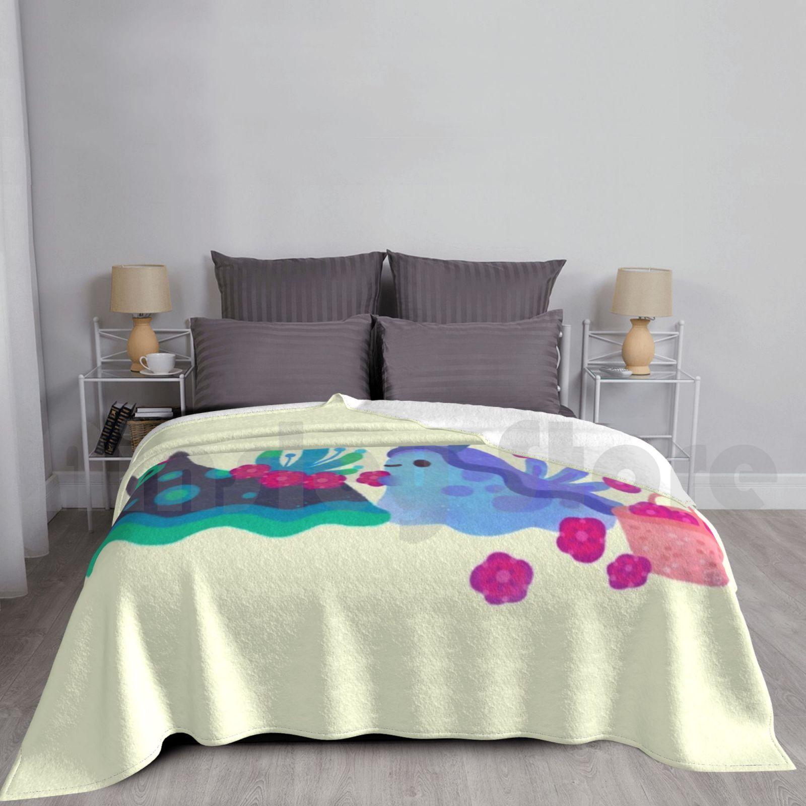 Dress Up Blanket Fashion Custom Nudibranch Sea Slug Slug Marine Life Animal Ocean Life Ocean Sea Fish Size: 75*100cm, Weight: 230 GSM