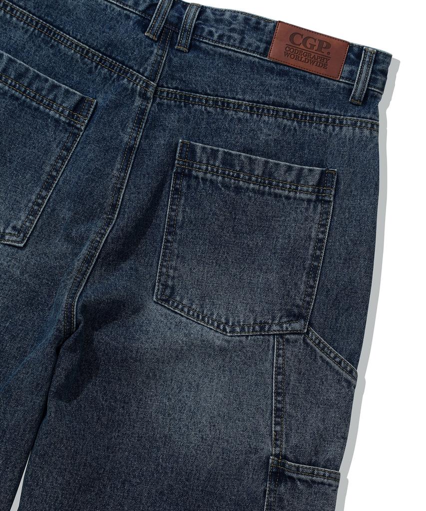 CGP Bermuda Cargo Denim Shorts - Indigo