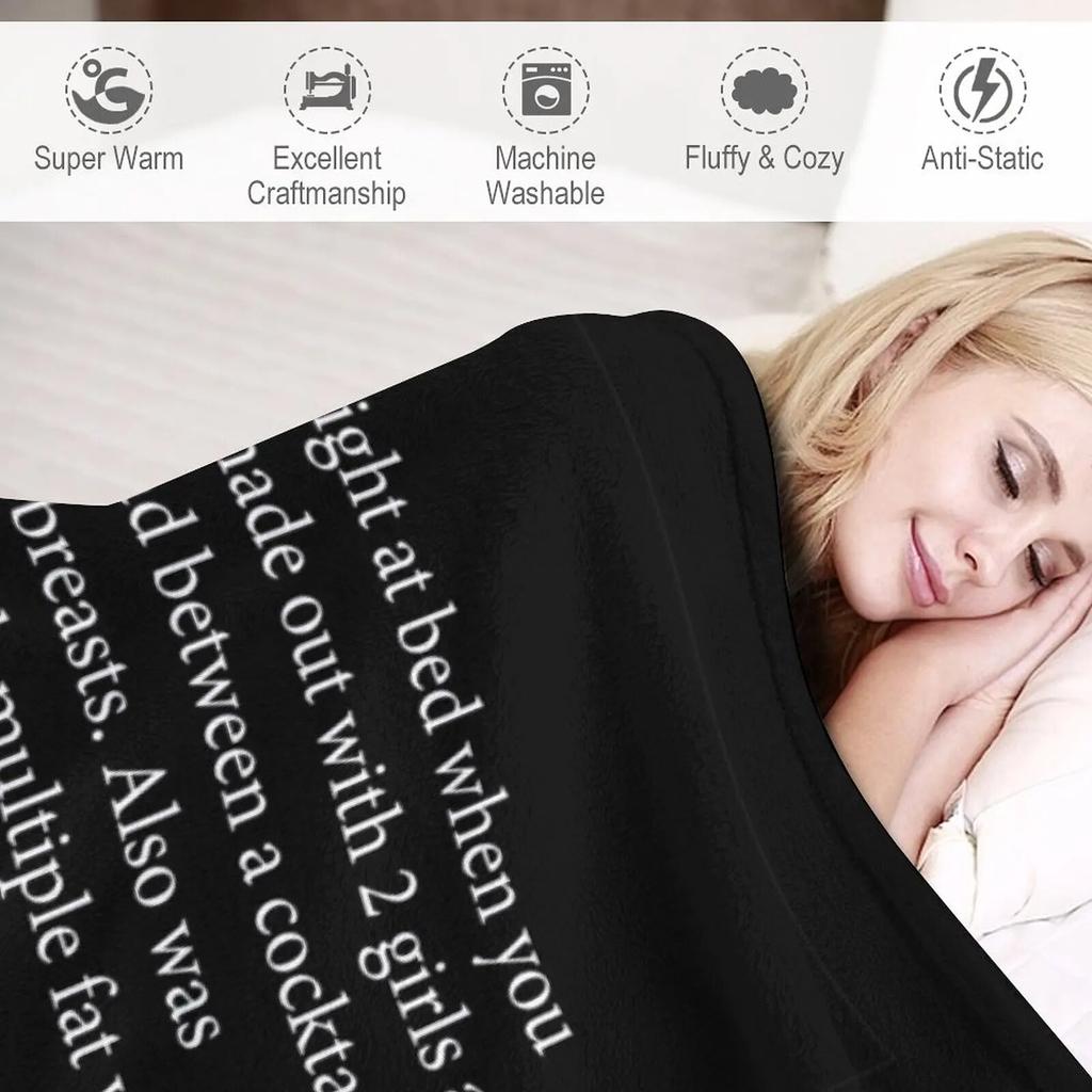 Anonymer Brief an Sammi im Volltext (Jerseyufer) (Dunkler Modus) Überwurfdecke, Babydecke