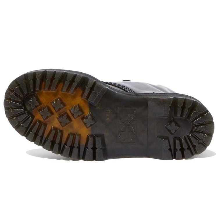 Dr. Martens Molly Kožené platformové boty Černé Dámské tenisky 24861001