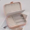 Portable Jewelry Storage Box Travel Organizer Jewelry Case Leather Storage Earrings Necklace Ring Jewelry Organizer Display