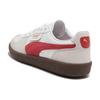 Puma Unisex White Beige Red Palermo LTH Low Top Retro Sneakers 396464-05