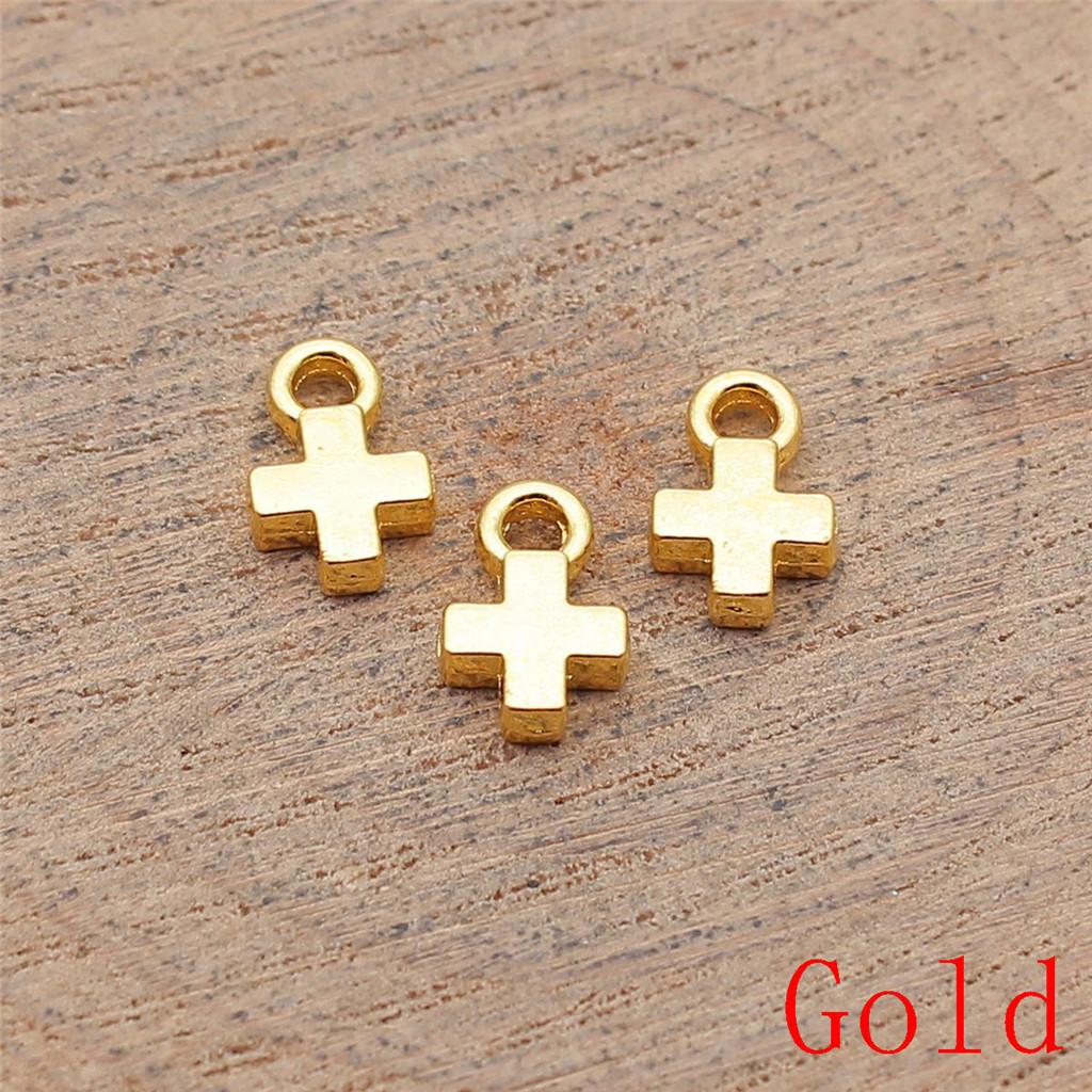 Heart Cross Shaped Charms Pendant For Bracelet Necklace Jewelry Making Craft Findings