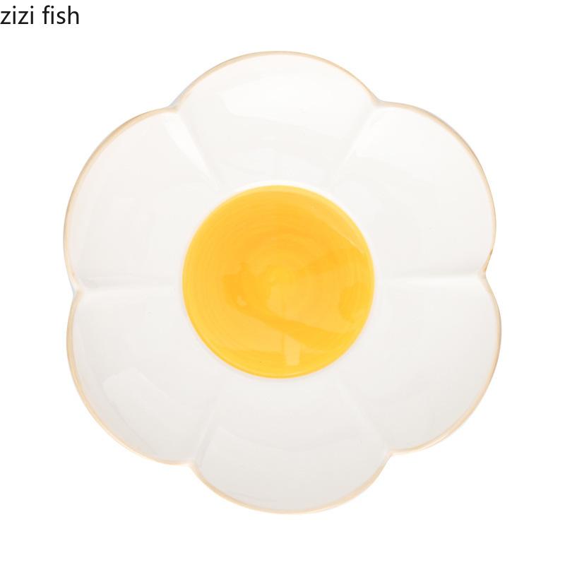 Sunflower Ceramic Tableware Dining Plate Sauce Dish Rice Bowl Salad Bowls Soup Plate Breakfast Bowl Fish Dish Steak Plates Tray