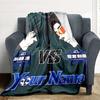 Custom 1Pc Anime Rivalry Showdown Fleece Flannel Blanket Soft Warm Cozy Office Throw For Bedroom Couch Travel Birthday Xmas Gift