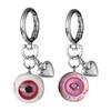 Eyeball Keychain Handmade Clay Craftsmanship Key Chain UV Resin Sealed