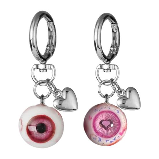 Eyeball Keychain Handmade Clay Craftsmanship Key Chain UV Resin Sealed