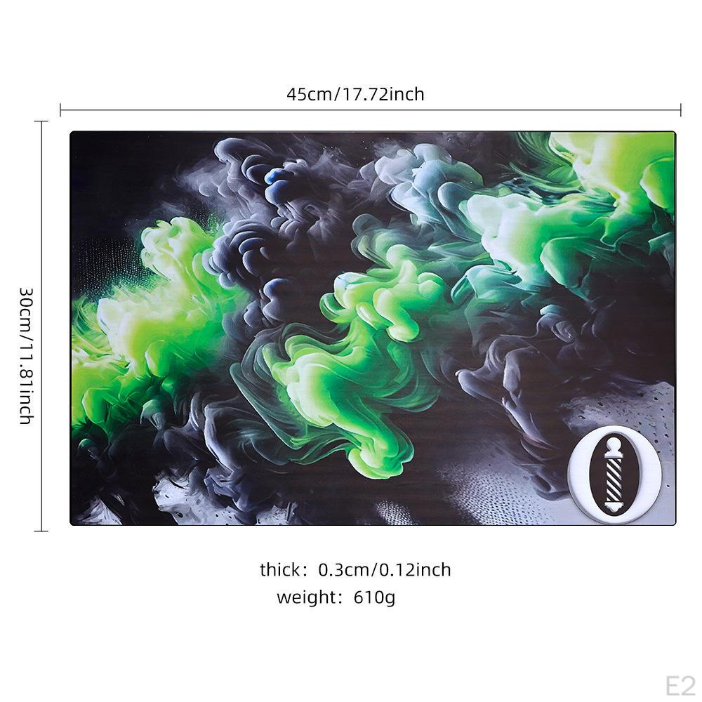 Barber Mat for Stations Hair Clippers Mats Easy To Clean Anti Slip Countertop Protection Portable