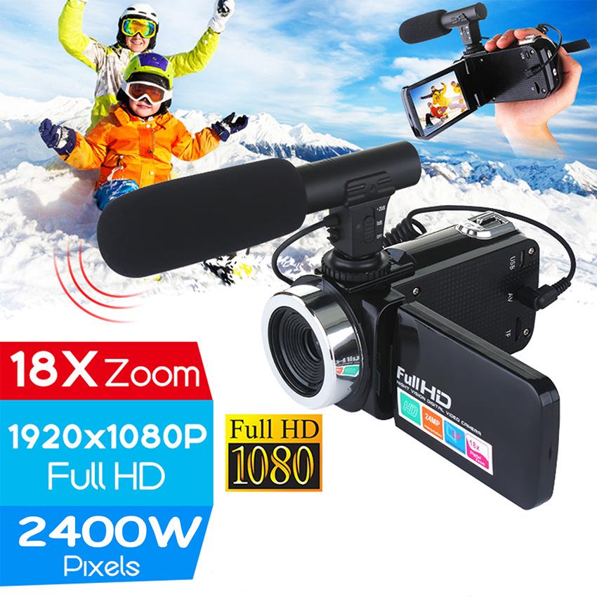 24MP HD Digital Camcorder with Hot Shoe and PC Camera Function